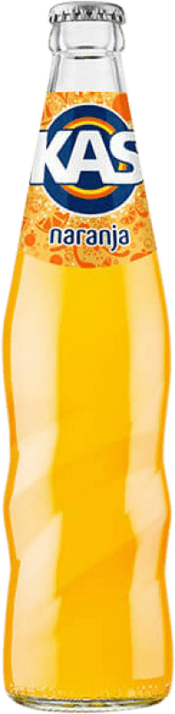 53,95 € | Коробка из 24 единиц Безалкогольные напитки Kas Испания Бутылка на треть 35 cl Naranja — Апельсин