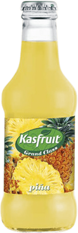 Free Shipping | 24 units box Soft Drinks & Mixers Kas Kasfruit Piña Spain Small Bottle 20 cl