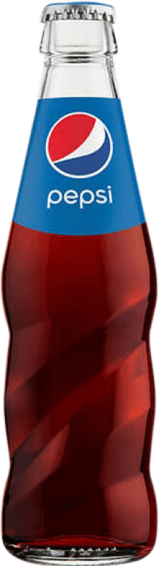 Envio grátis | Caixa de 24 unidades Refrescos e Mixers Pepsi Vidrio RET Espanha Garrafa Pequena 20 cl