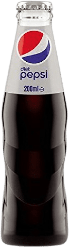 Envío gratis | Caja de 24 unidades Refrescos Pepsi Light España Botellín 20 cl Vidrio RET