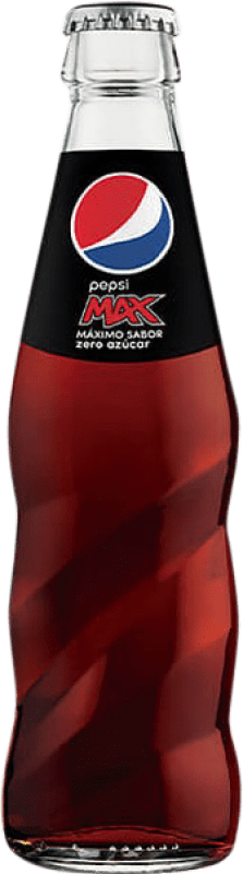 Envoi gratuit | Boîte de 24 unités Boissons Fraîches Pepsi Max Zero Espagne Petite Bouteille 20 cl Verre RET