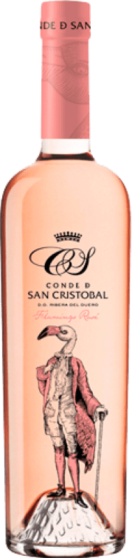 25,95 € | 玫瑰酒 Marqués de Vargas Conde de San Cristobal Flamingo Rosé 岁 D.O. Ribera del Duero 卡斯蒂利亚莱昂 西班牙 Tempranillo 75 cl