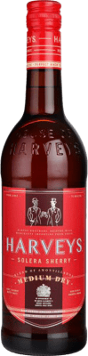 10,95 € | Крепленое вино Harvey's Medium Dry Полусухое Полусладкое D.O. Jerez-Xérès-Sherry Андалусия Испания Palomino Fino бутылка Medium 50 cl