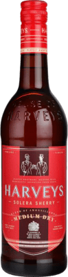 Бесплатная доставка | Крепленое вино Harvey's Medium Dry Полусухое Полусладкое D.O. Jerez-Xérès-Sherry Андалусия Испания Palomino Fino бутылка Medium 50 cl