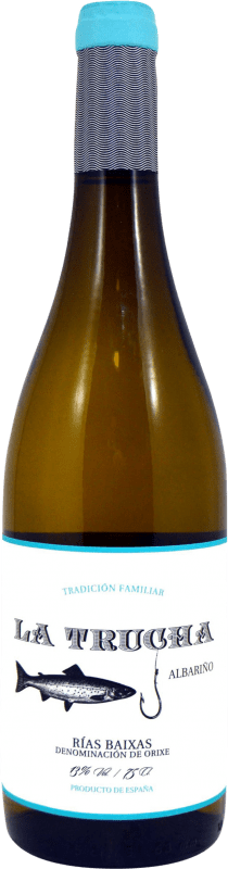 13,95 € Free Shipping | White wine La Trucha D.O. Rías Baixas Galicia Spain Albariño Bottle 75 cl