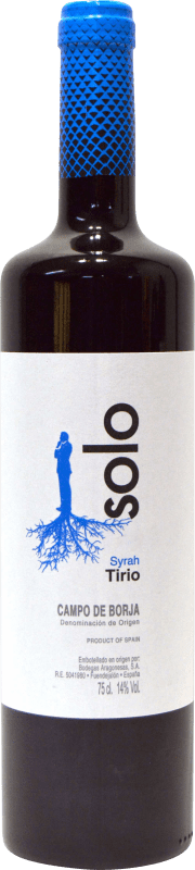 5,95 € Free Shipping | Red wine Bodegas Aragonesas Solo D.O. Campo de Borja Aragon Spain Syrah Bottle 75 cl