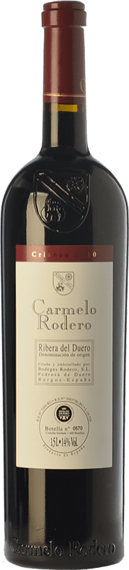 84,95 € 免费送货 | 红酒 Carmelo Rodero 岁 D.O. Ribera del Duero 瓶子 Magnum 1,5 L