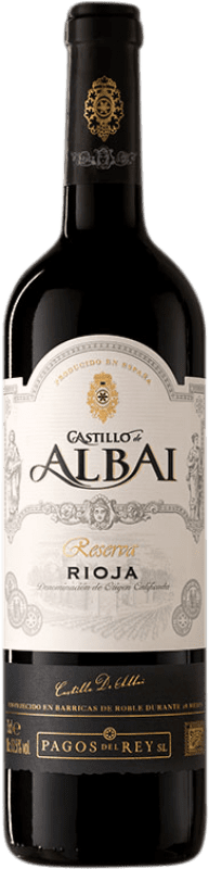 19,95 € Бесплатная доставка | Красное вино Pagos del Rey Castillo de Albai Резерв D.O.Ca. Rioja