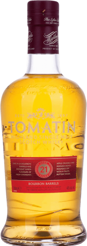 169,95 € Free Shipping | Whisky Single Malt Tomatin United Kingdom 21 Years Bottle 70 cl