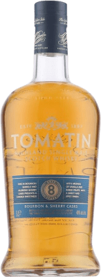 ウイスキーシングルモルト Tomatin 8 Bourbon & Sherry Casks 1 L