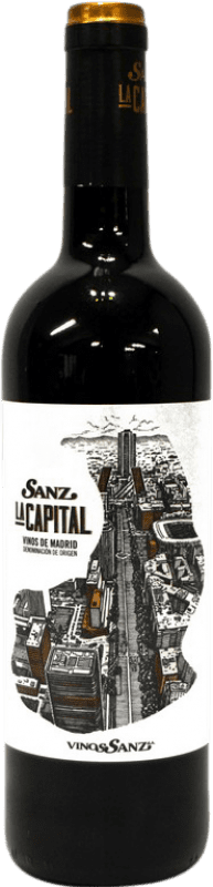 6,95 € | Red wine Vinos Sanz La Capital D.O. Vinos de Madrid Madrid's community Spain Tempranillo Bottle 75 cl
