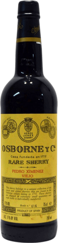 Kostenloser Versand | Verstärkter Wein Osborne Viejo D.O. Jerez-Xérès-Sherry Andalusien Spanien Pedro Ximénez 75 cl