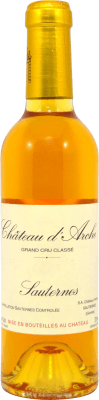 Бесплатная доставка | Белое вино Château d'Arche Grand Cru Classé A.O.C. Sauternes Франция Sémillon, Sauvignon Половина бутылки 37 cl