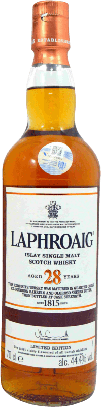 577,95 € | Whisky Single Malt Laphroaig Limited Edition Regno Unito 28 Anni 70 cl