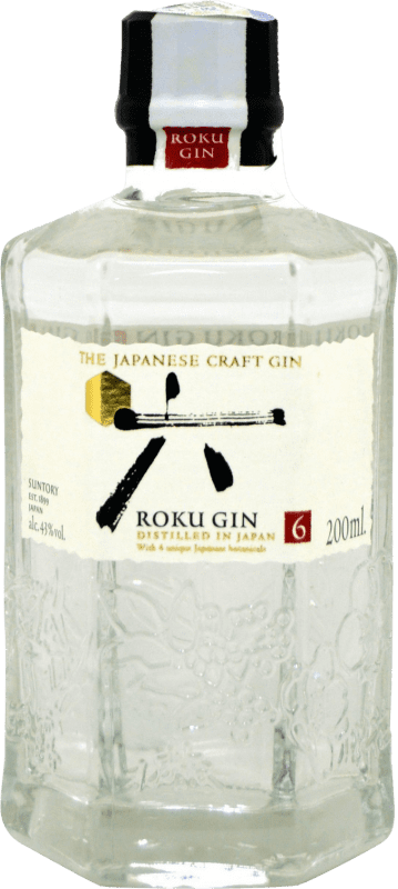 15,95 € Spedizione Gratuita | Genever Gin Suntory Roku Bottiglietta 20 cl