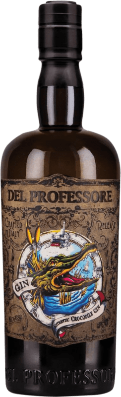 Envio grátis | Gin Quaglia Professore Authentic Crocodile Gin Itália 70 cl