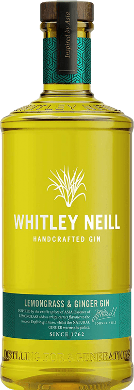 Envio grátis | Gin Whitley Neill Lemongrass & Ginger Reino Unido 70 cl