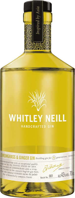 19,95 € Envio grátis | Genever Gin Whitley Neill Lemongrass — Erva-Cidreira, Ginger — Gengibre