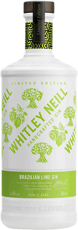 Бесплатная доставка | Джин Whitley Neill Lime Brazilian Gin Объединенное Королевство 70 cl