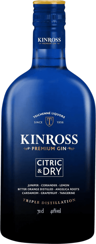 8,95 € | Джин Teichenné Kinross Premium Citric Dry Испания 70 cl