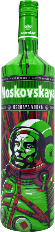 Free Shipping | Vodka Moskovskaya Out of Space Limited Edition Russian Federation 1 L