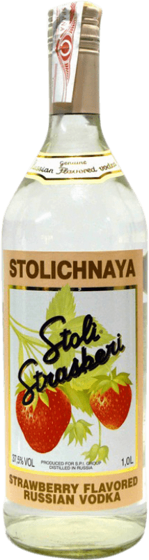 Envio grátis | Vodca Stolichnaya Stoli Strasberi Federação Russa 1 L