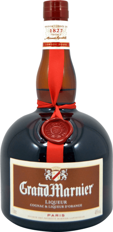 Envio grátis | Licores Grand Marnier Rojo França 1 L