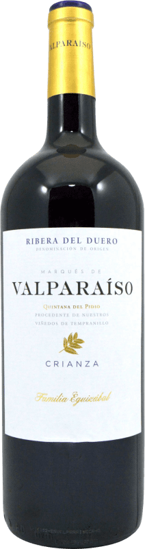 17,95 € Kostenloser Versand | Rotwein Valparaíso Marqués Crianza — Kurze Fassreifung D.O. Ribera del Duero Magnumflasche 1,5 L