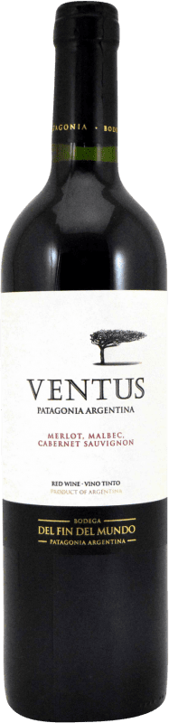 Kostenloser Versand | Rotwein Fin del Mundo Ventus I.G. Mendoza Mendoza Argentinien Merlot, Cabernet Sauvignon, Malbec 75 cl