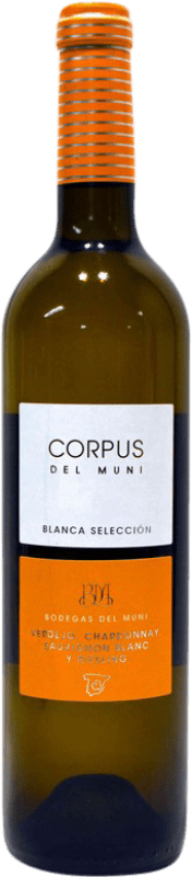 Envio grátis | Vinho branco Muni Corpus Blanco I.G.P. Vino de la Tierra de Castilla Castela-Mancha Espanha Chardonnay, Verdejo, Sauvignon Branca, Riesling 75 cl