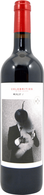 Free Shipping | Red wine San Valero Celebrities D.O. Cariñena Aragon Spain Merlot 75 cl