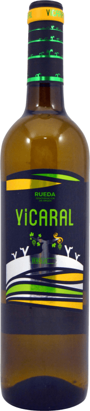 Бесплатная доставка | Белое вино Vicaral D.O. Rueda Кастилия-Леон Испания Verdejo 75 cl