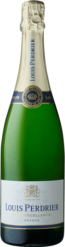 Free Shipping | White sparkling Louis Perdrier Excellence Brut A.O.C. Champagne Champagne France Pinot Black, Chardonnay, Pinot White 75 cl