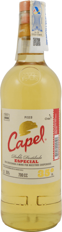 Envio grátis | Aguardente Pisco Capel Especial Chile 70 cl