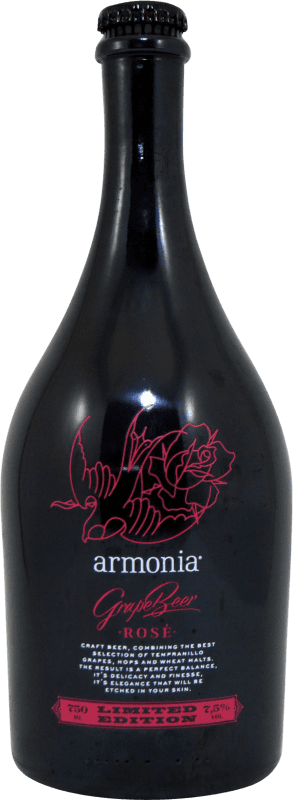 Бесплатная доставка | Пиво Cool League Armonía Grape Beer Rose Limited Edition Испания 75 cl