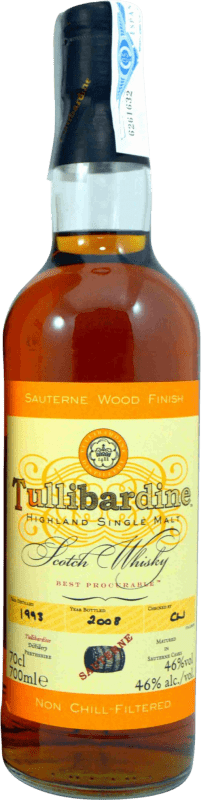 Envoi gratuit | Single Malt Whisky Tullibardine Sauterne Wood Finish Royaume-Uni 70 cl