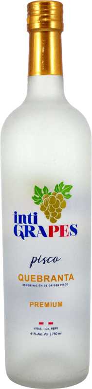 Envio grátis | Aguardente Pisco VDS Inti Grapes Quebranta Premium Peru 70 cl