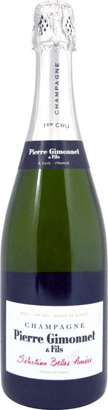 Free Shipping | White sparkling Pierre Gimonnet Sélection Belles Années A.O.C. Champagne Champagne France Chardonnay 75 cl