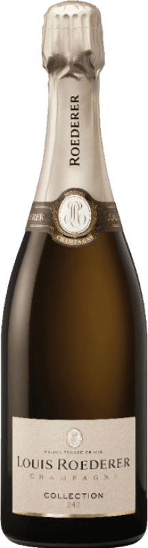 63,95 € | Blanc mousseux Louis Roederer Collection 242 A.O.C. Champagne Champagne France Pinot Noir, Chardonnay, Pinot Meunier 75 cl