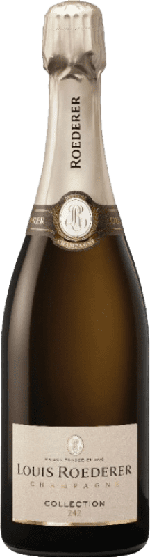 Kostenloser Versand | Weißer Sekt Louis Roederer Collection 242 A.O.C. Champagne Champagner Frankreich Spätburgunder, Chardonnay, Pinot Meunier 75 cl