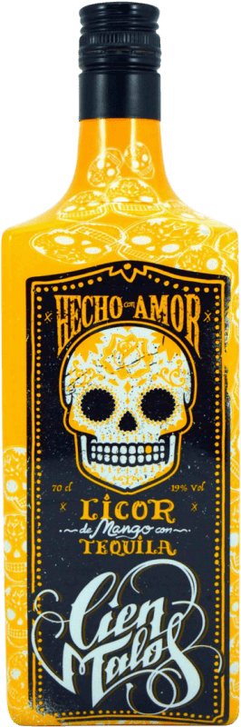 Envío gratis | Tequila Thunder Kings Cien Malos Licor de Mango y Tequila México 70 cl