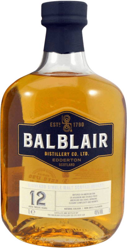 52,95 € Spedizione Gratuita | Whisky Single Malt Balblair 12 Anni