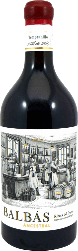 45,95 € | Красное вино Balbás Ancestral D.O. Ribera del Duero Кастилия-Леон Испания Tempranillo 75 cl