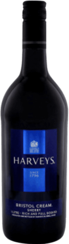 16,95 € Spedizione Gratuita | Vino Liquoroso Harvey's Bristol Cream — Panna D.O. Jerez-Xérès-Sherry Bottiglia Medium 50 cl