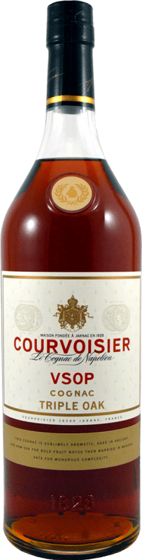 57,95 € | Cognac Conhaque Courvoisier V.S.O.P. Triple Oak A.O.C. Cognac França 1 L