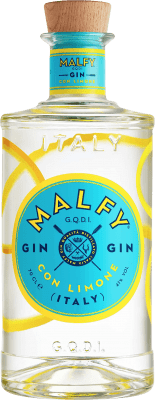 Envio grátis | Gin Malfy Gin Limone Itália Garrafa Miniatura 5 cl