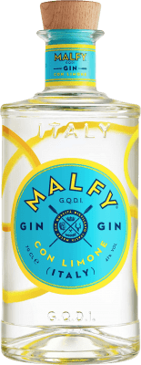 5,95 € Envío gratis | Ginebra Gin Malfy Botellín Miniatura 5 cl Limone — Limón
