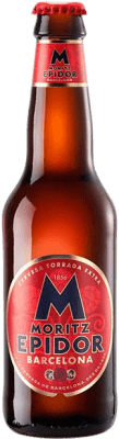 29,95 € | 盒装24个 啤酒 Moritz Epidor 加泰罗尼亚 西班牙 三分之一升瓶 33 cl