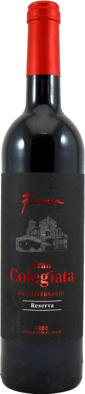 19,95 € | 红酒 Fariña Gran Colegiata 80 Aniversario 预订 D.O. Toro 卡斯蒂利亚莱昂 西班牙 Tinta de Toro 75 cl
