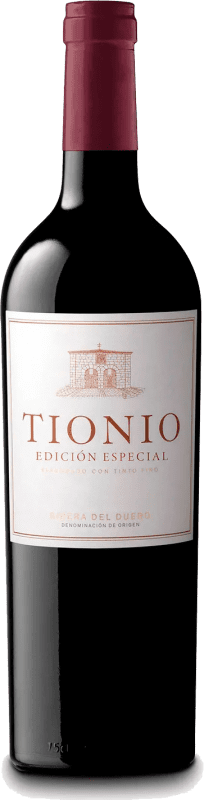10,95 € | 红酒 Tionio Edición Especial 岁 D.O. Ribera del Duero 卡斯蒂利亚莱昂 西班牙 Tempranillo 75 cl